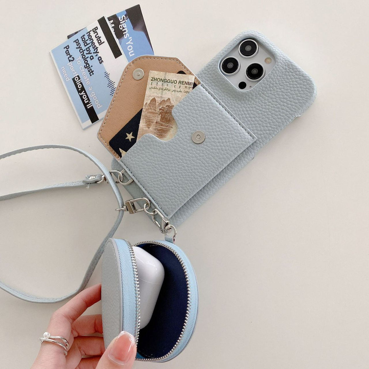 iPhone 16 crossbody hoesje