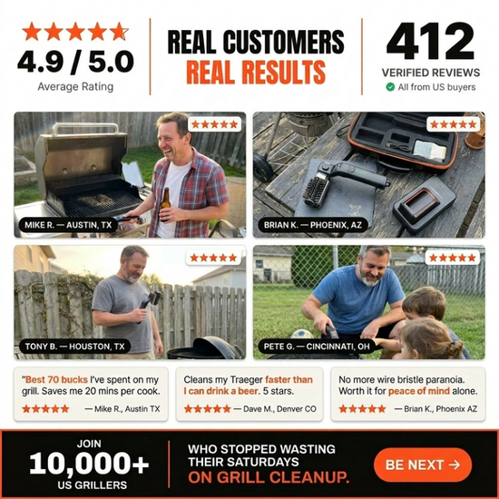 GrillMaster gemotoriseerde grillreiniger