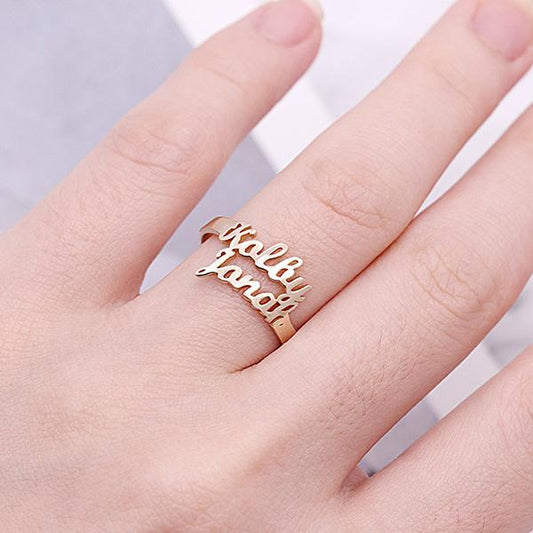 RingCrown gepersonaliseerde naamring