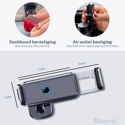 Moovel 2in1 automatische telefoonhouder
