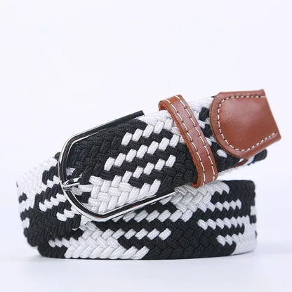 StretchBuckle elastische faux lederen riem