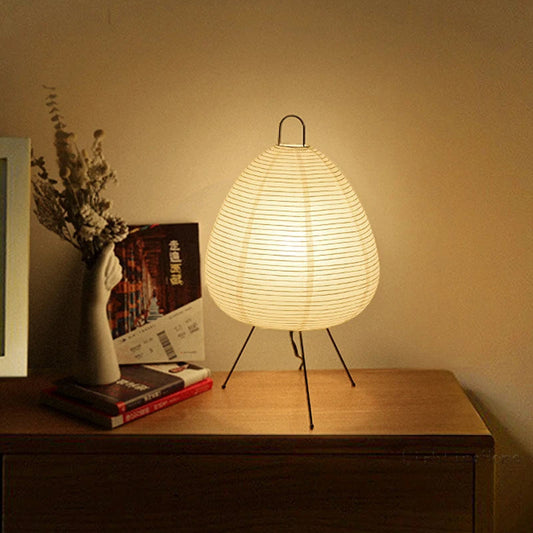 Japandi rijstpapierlamp met LED