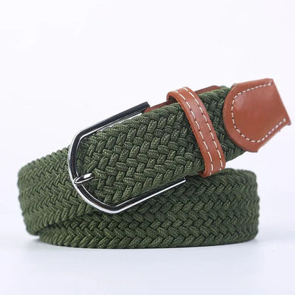 StretchBuckle elastische faux lederen riem
