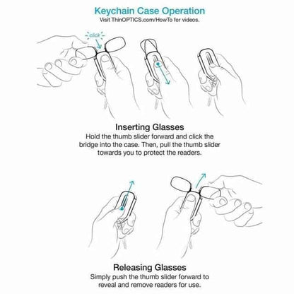 KeyOptics draagbare sleutelhanger leesbril