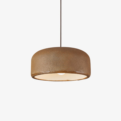 Organische Japandi resin hanglamp