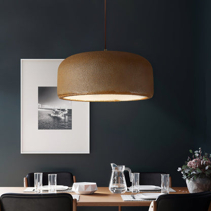 Organische Japandi resin hanglamp