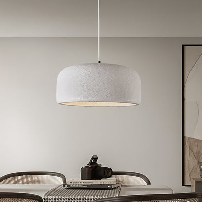 Organische Japandi resin hanglamp