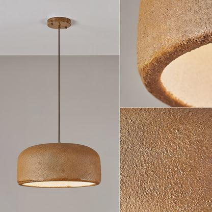 Organische Japandi resin hanglamp