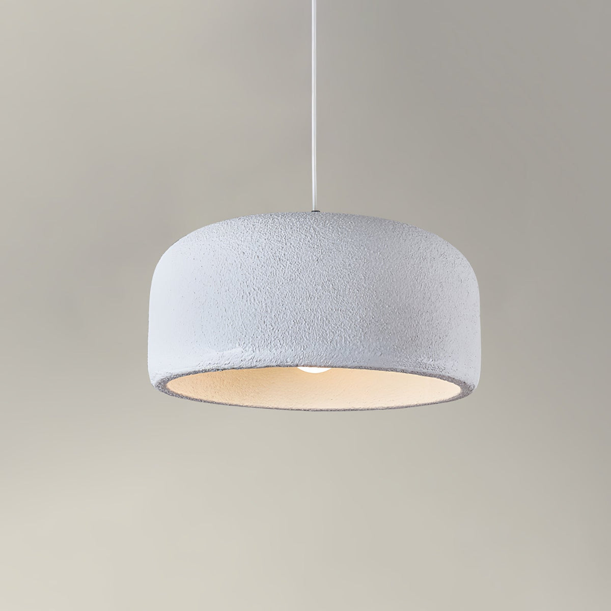 Organische Japandi resin hanglamp