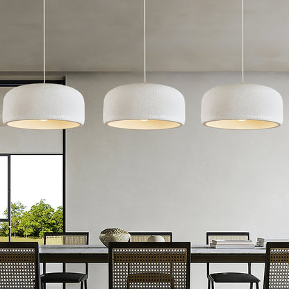 Organische Japandi resin hanglamp