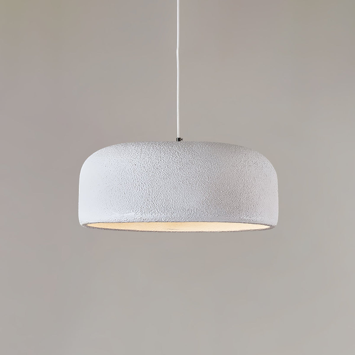 Organische Japandi resin hanglamp