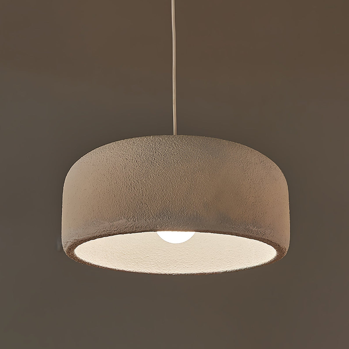 Organische Japandi resin hanglamp