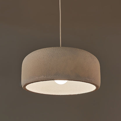 Organische Japandi resin hanglamp