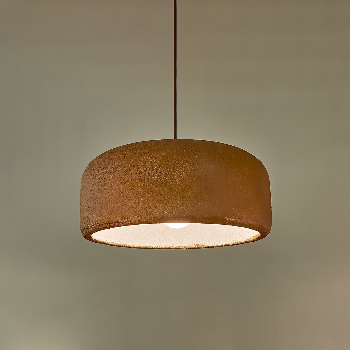 Organische Japandi resin hanglamp