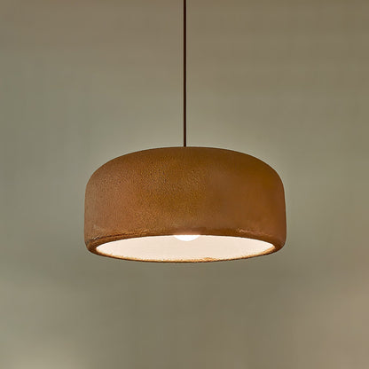 Organische Japandi resin hanglamp
