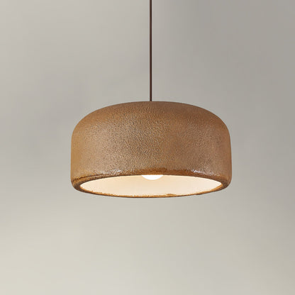 Organische Japandi resin hanglamp