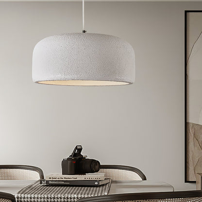 Organische Japandi resin hanglamp