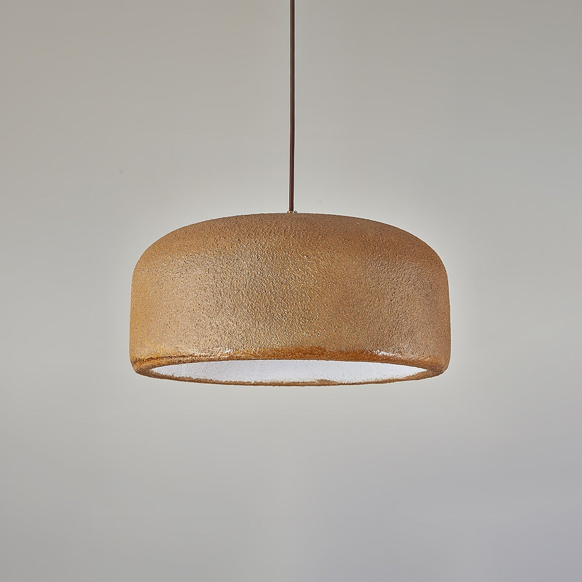 Organische Japandi resin hanglamp