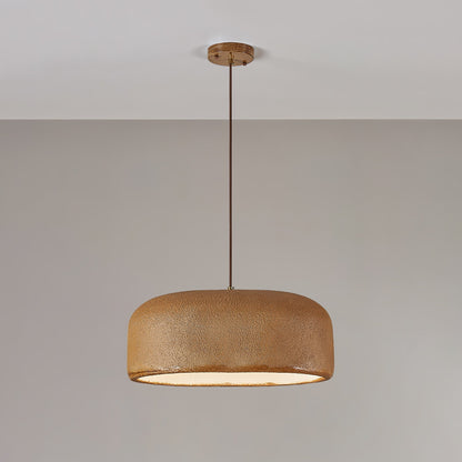 Organische Japandi resin hanglamp