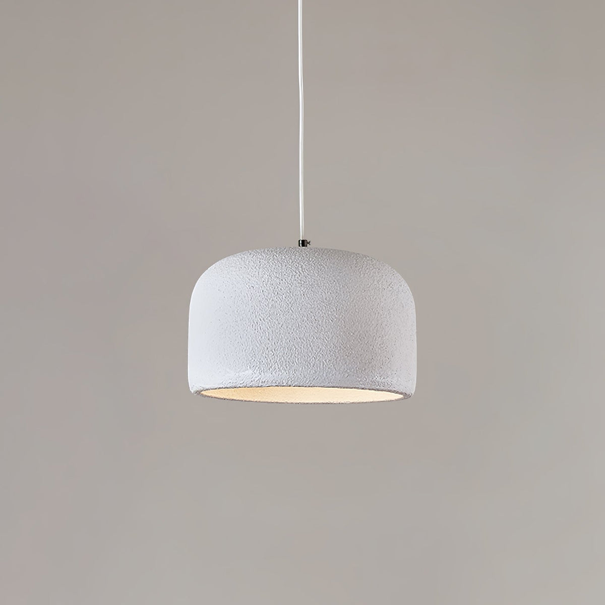Organische Japandi resin hanglamp