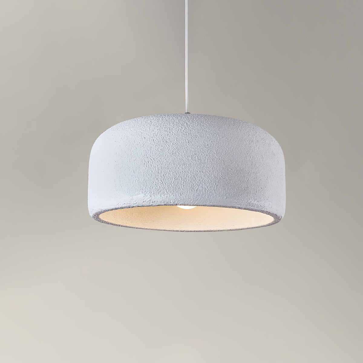 Organische Japandi resin hanglamp