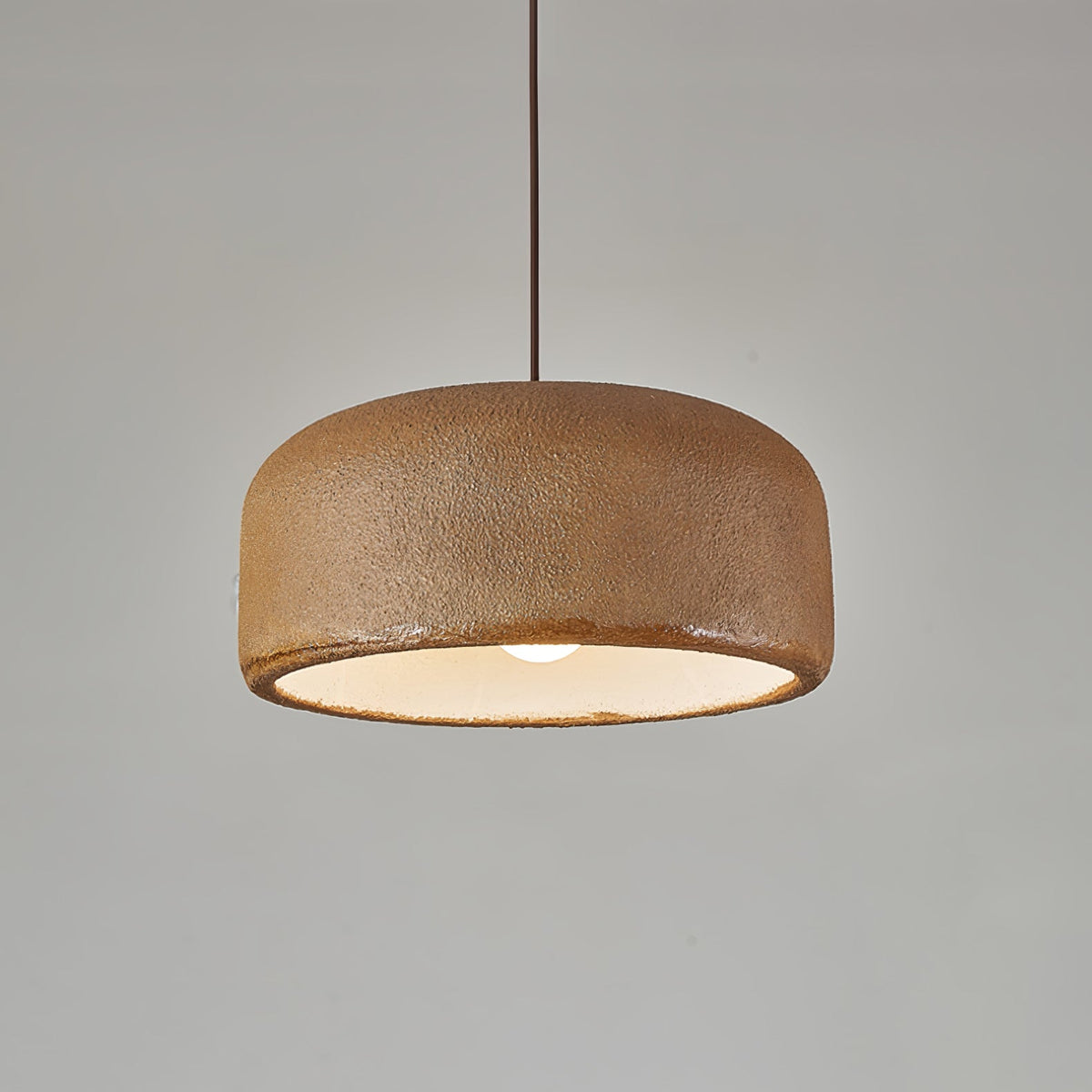 Organische Japandi resin hanglamp