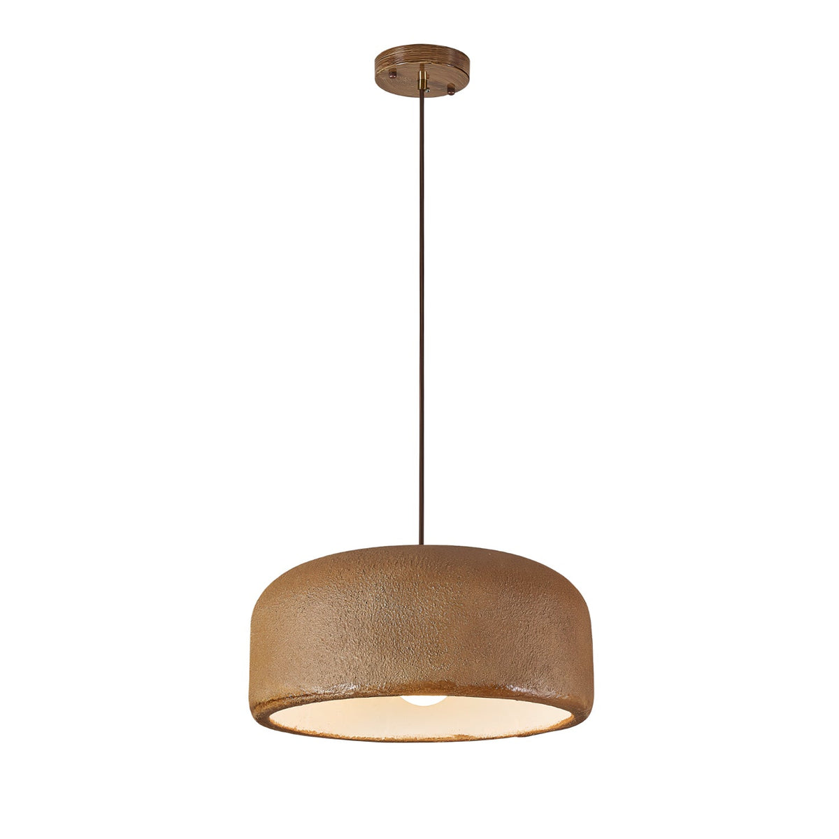 Organische Japandi resin hanglamp