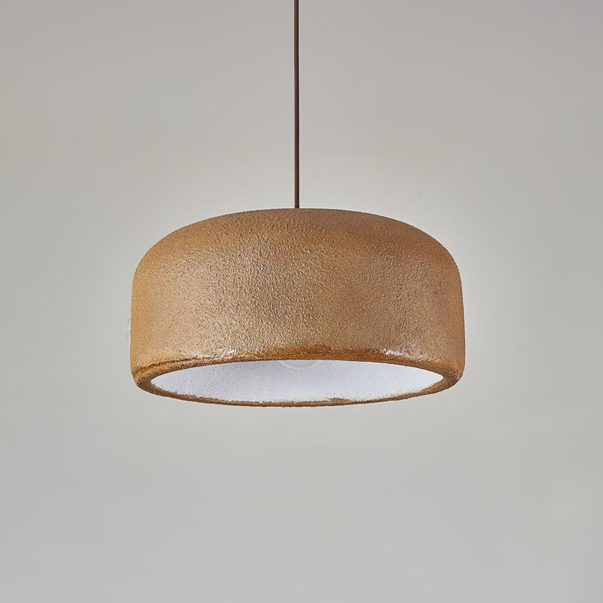 Organische Japandi resin hanglamp