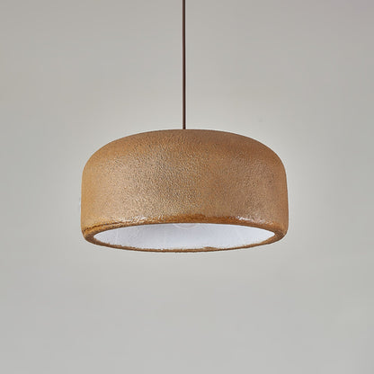 Organische Japandi resin hanglamp