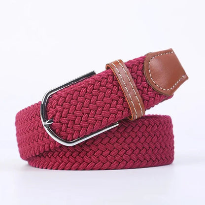 StretchBuckle elastische faux lederen riem
