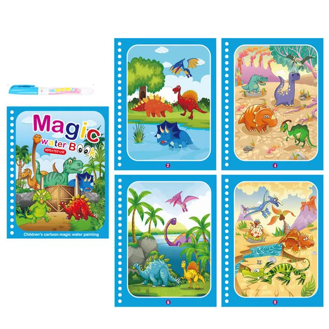 Magic Water Book herbruikbaar waterkleurboek
