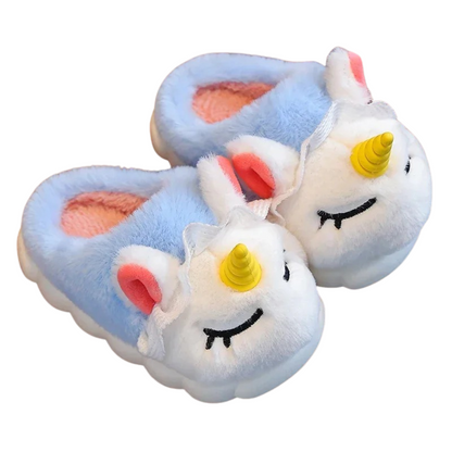 Pluche Eenhoorn kinderpantoffels