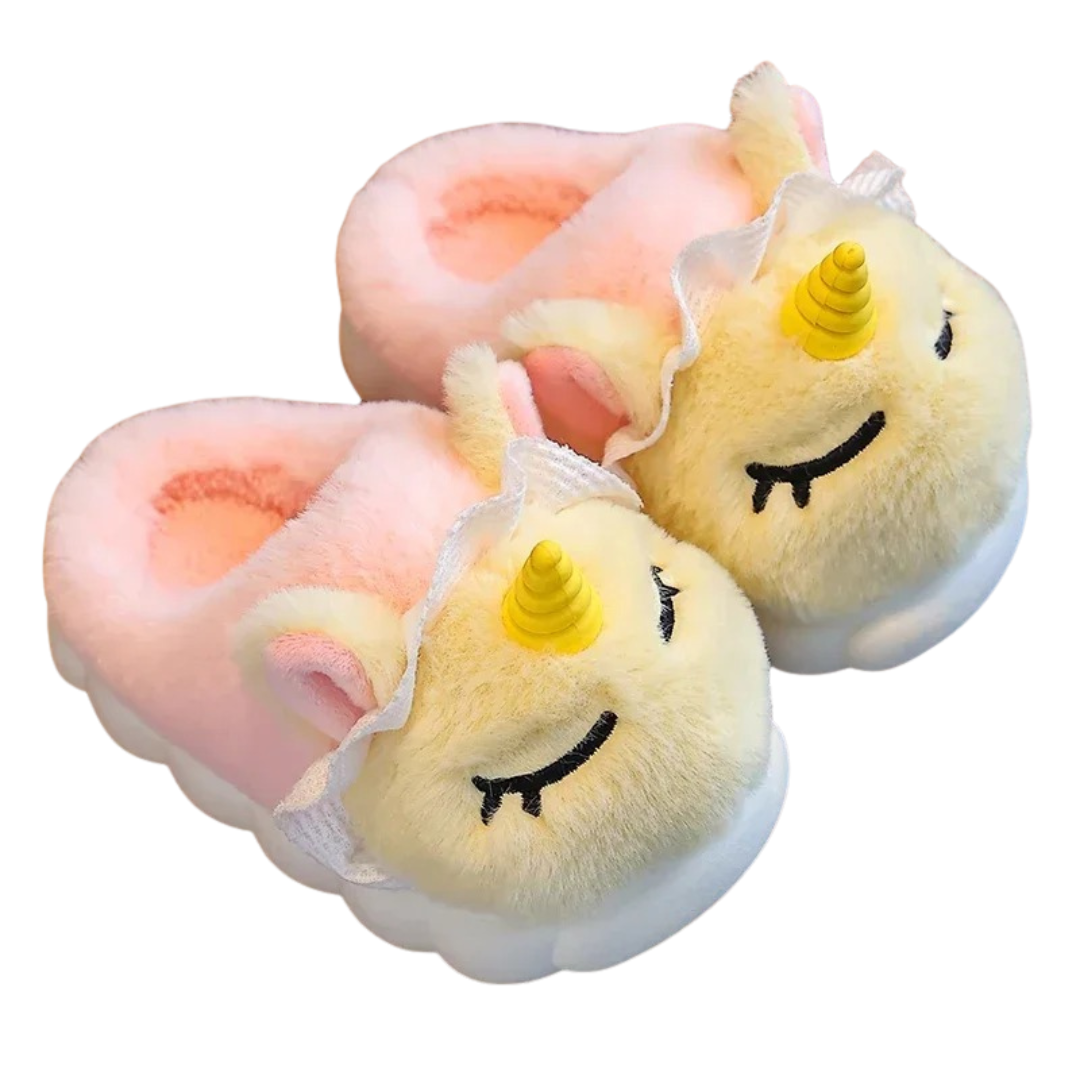 Pluche Eenhoorn kinderpantoffels