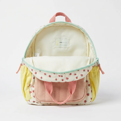 Pipknap kinderrugzak met aardbeienprint
