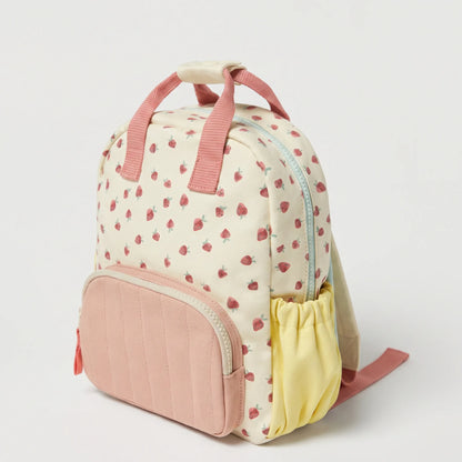 Pipknap kinderrugzak met aardbeienprint
