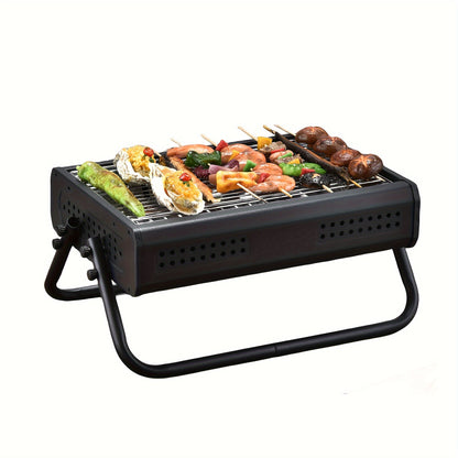 Draagbare houtskoolbarbecue opvouwbare tafelgrill