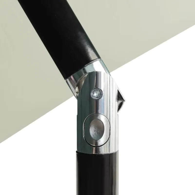 Kantelbare parasol met draaimechanisme