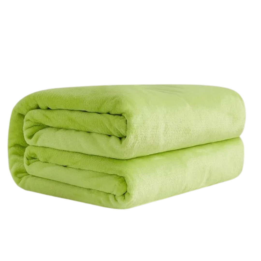 Lichtgewicht Geruite Koraal Fleece Deken