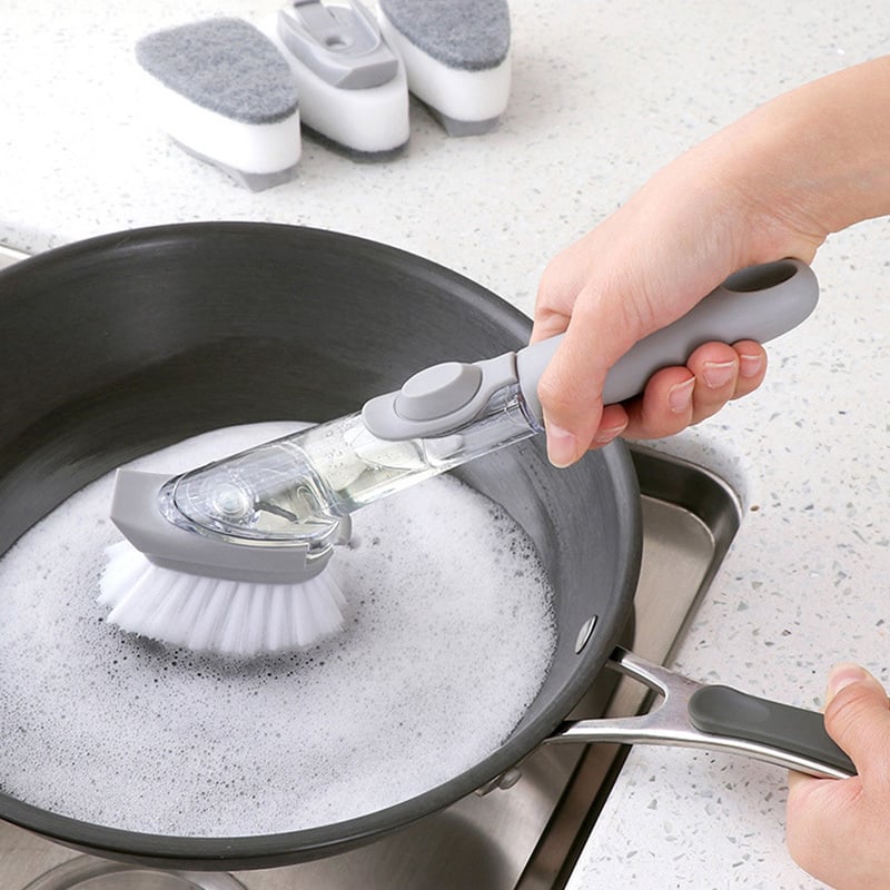 DishMaster afwasborstel met zeepdispenser