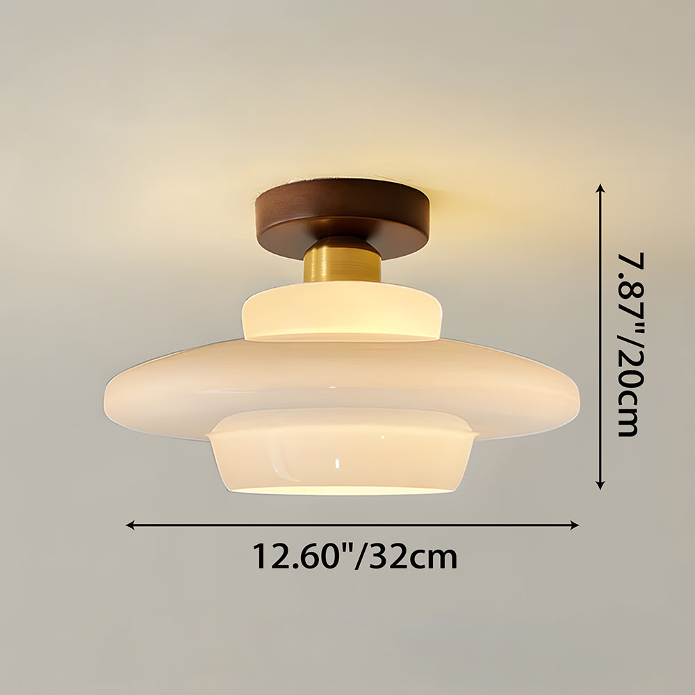 Odior Scandinavische glazen plafondlamp