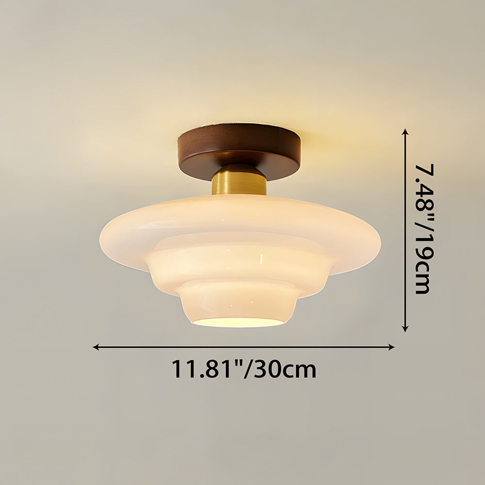 Odior Scandinavische glazen plafondlamp