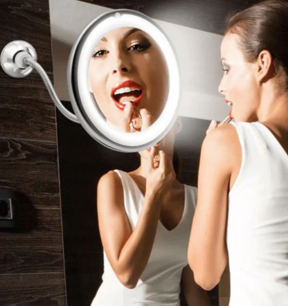 FlexiView LED make-up spiegel met zwanenhals