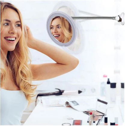 FlexiView LED make-up spiegel met zwanenhals