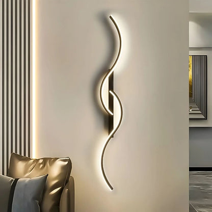 SCHWUNG moderne gebogen led-wandlamp