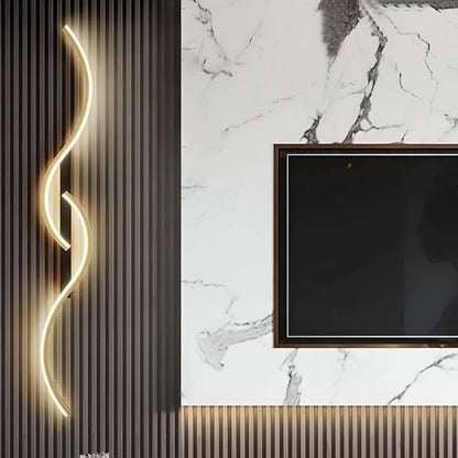 SCHWUNG moderne gebogen led-wandlamp