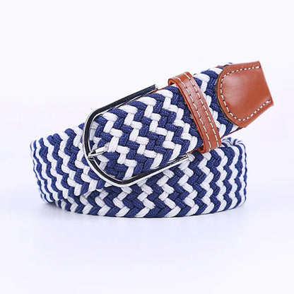 StretchBuckle elastische faux lederen riem