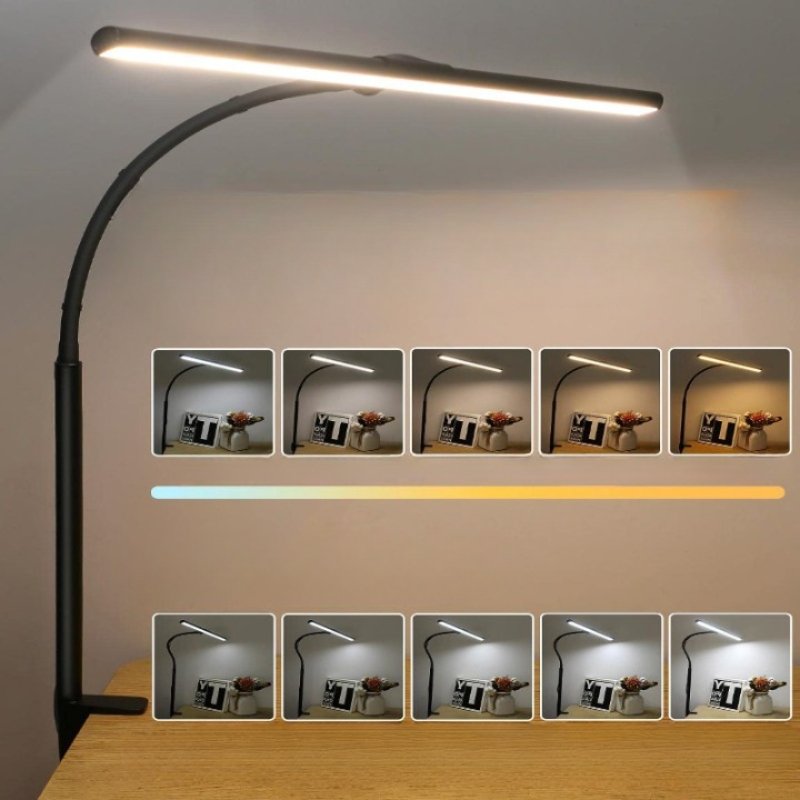 Taskbright flexibele zwanenhals led-bureaulamp