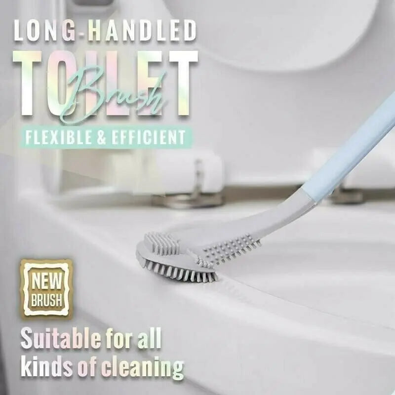 Driehoekige toiletborstel met wandhouder