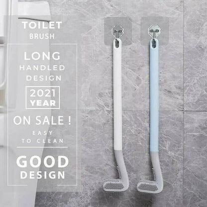 Driehoekige toiletborstel met wandhouder