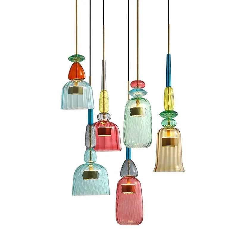 SMD Living Macaron glazen hanglamp